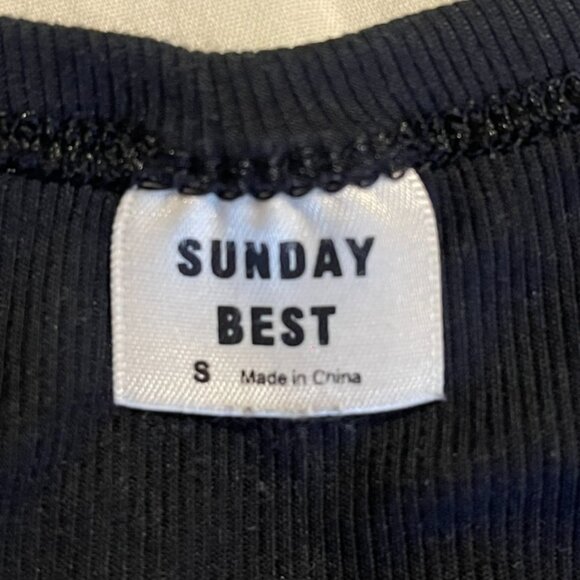 SUNDAY BEST Aritzia S Black tank top - Picture 2 of 3